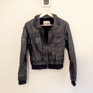 Faux Leather Jacket